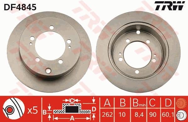 Brake Disc DF4845