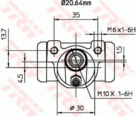 Wheel Brake Cylinder BWF262 - image 2