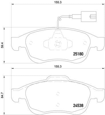 Brake Pad Set, disc brake PRIME LINE P23148