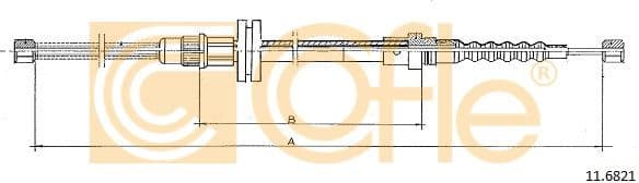 Cable Pull, parking brake 11.6821