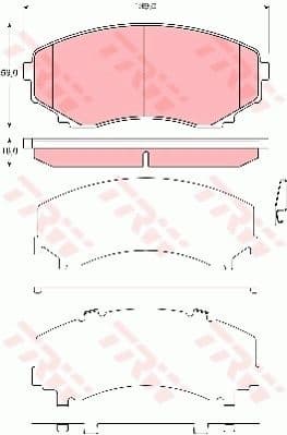 Brake Pad Set, disc brake GDB3326
