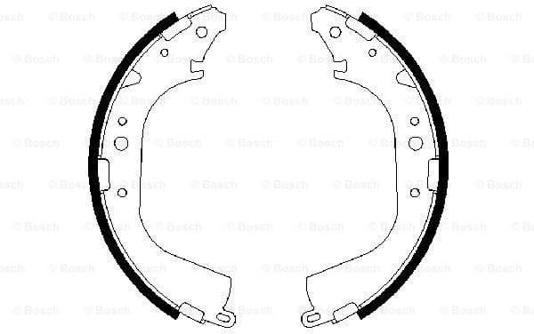Brake Shoe Set 0986487354 - image 2