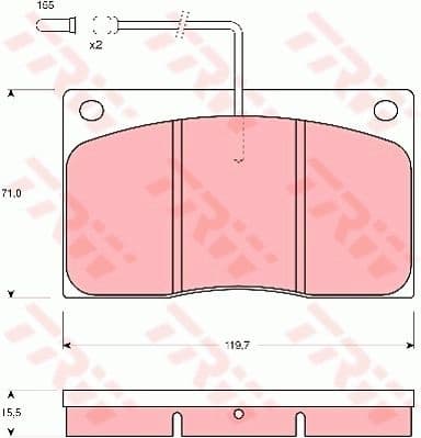 Brake Pad Set, disc brake GDB443