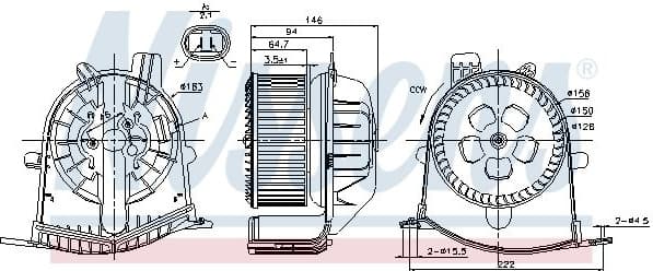 Interior Blower 87038