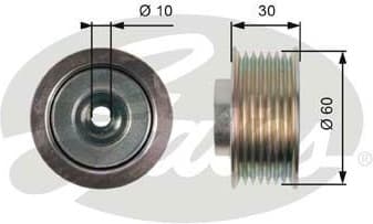 Deflection/Guide Pulley, V-ribbed belt DriveAlign™ T36406
