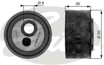 Tensioner Pulley, V-ribbed belt DriveAlign™ T36067