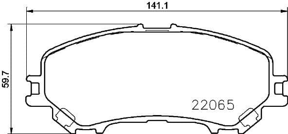 Brake pads front, Top Quality P56100