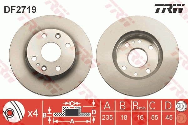 Brake Disc DF2719