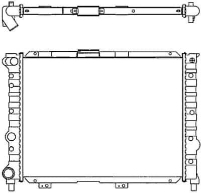 Radiator, engine cooling EASY FIT 58114