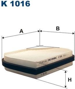 Filter, cabin air K1016