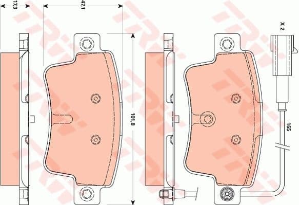 Brake Pad Set, disc brake GDB1872