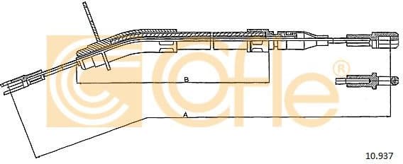 Cable Pull, parking brake 10.937