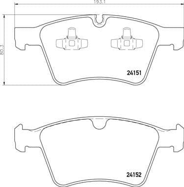 Brake Pad Set, disc brake PRIME LINE P50115