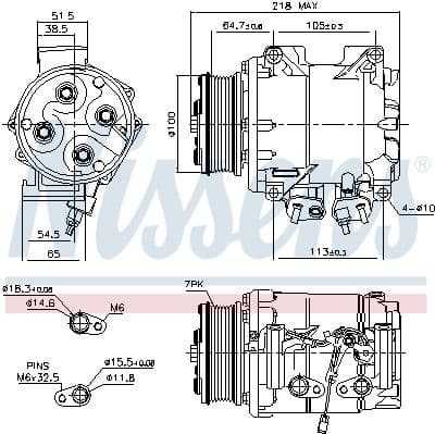 Compressor, air conditioning ** FIRST FIT ** 89242
