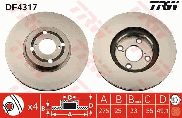 Brake Disc DF4317