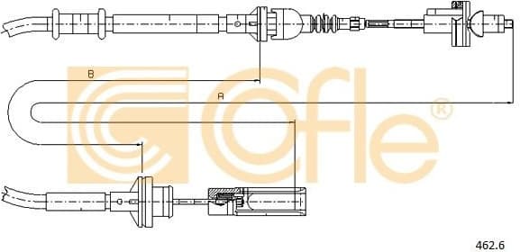 Cable Pull, clutch control 462.6