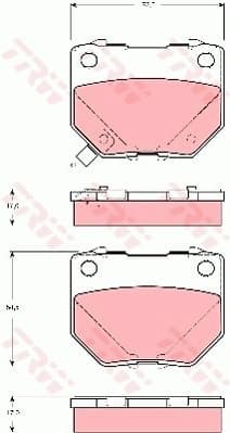 Brake Pad Set, disc brake GDB3308