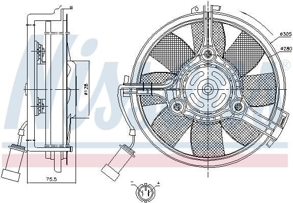 Fan, engine cooling 85546