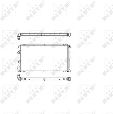 Radiator, engine cooling EASY FIT 58213