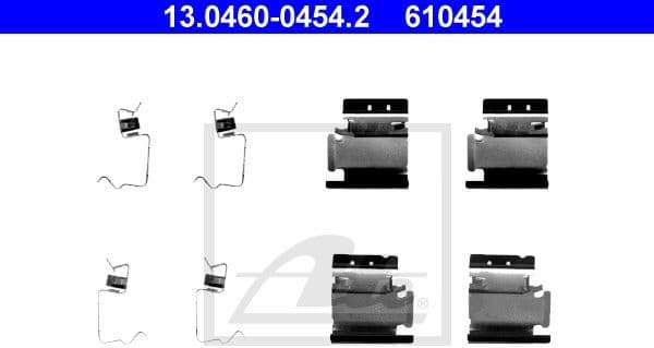 Accessory Kit, disc brake pad 13.0460-0454.2