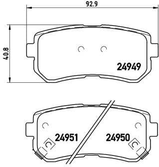 Brake Pad Set, disc brake PRIME LINE P30046