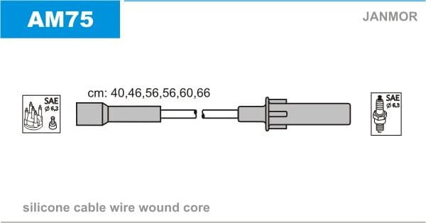 Ignition cable set AM75 - image 2