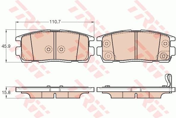 Brake Pad Set, disc brake GDB3566