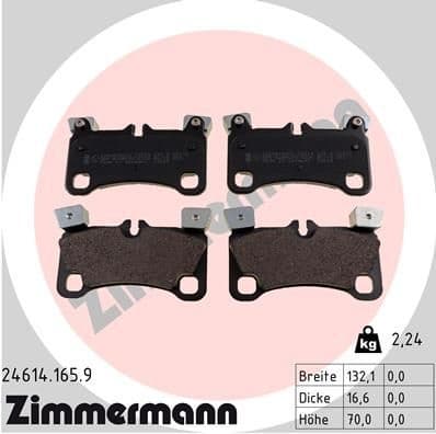 Brake Pad Set, disc brake pb:z 24614.165.9 - image 2