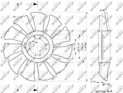 Fan Wheel, engine cooling 49846
