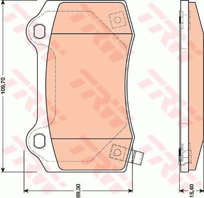 Brake Pad Set, disc brake GDB4171