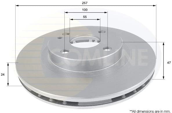 Brake disc, 1pcs FRONT ADC0437V - image 2