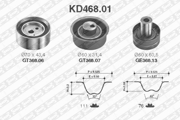 Timing Belt Kit KD468.01