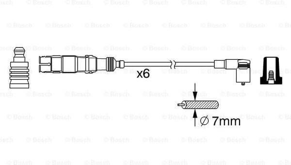Ignition Cable Kit 0986356384 - image 5