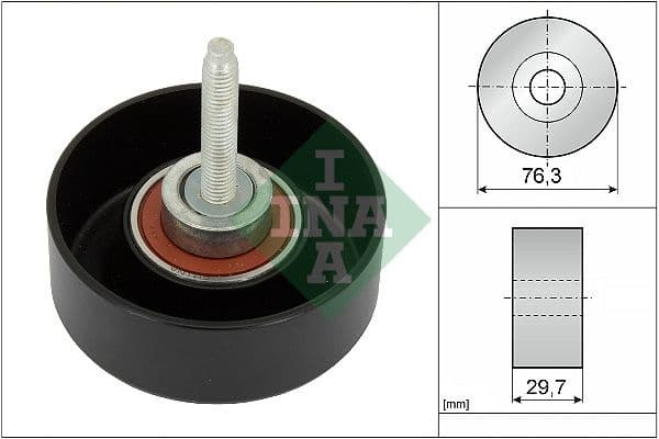 Deflection/Guide Pulley, V-ribbed belt 532065110