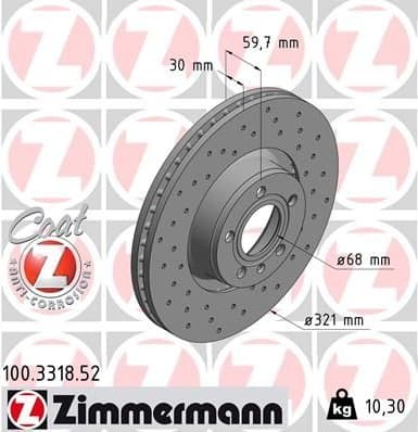 Brake Disc SPORT BRAKE DISC Z 100.3318.52