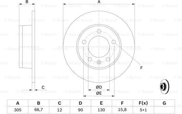 Brake Disc 0986478970 - image 5