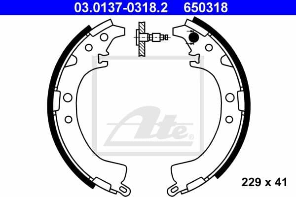 Brake Shoe Set 03.0137-0318.2