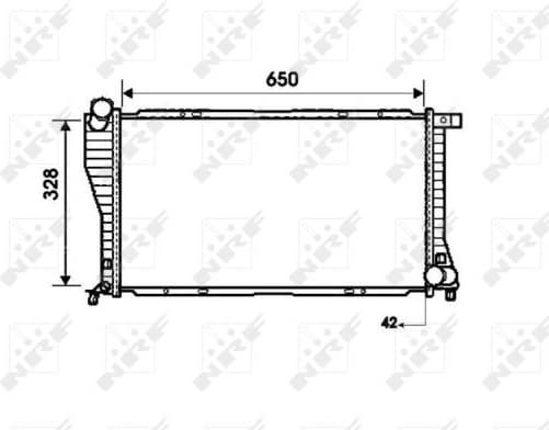 Radiator, engine cooling EASY FIT 53723