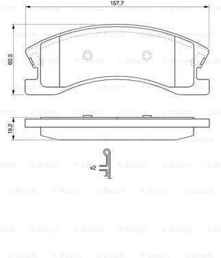 Brake Pad Set, disc brake 0986424823 - image 7
