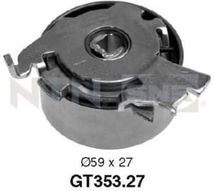Tensioner Pulley, timing belt GT353.27