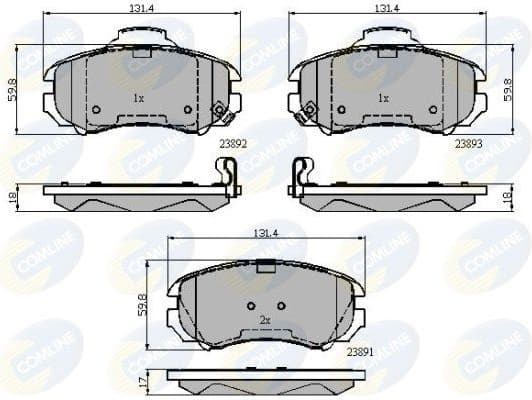 Brake pads front CBP31774