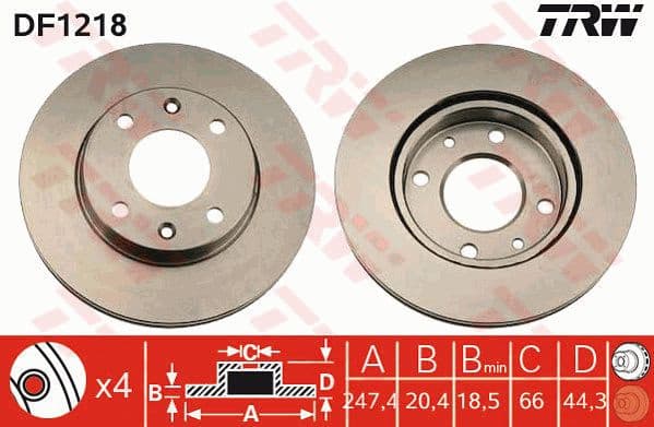 Brake Disc DF1218