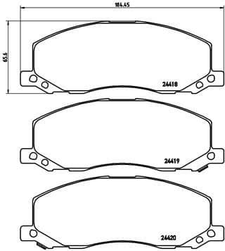 Brake Pad Set, disc brake PRIME LINE P59058