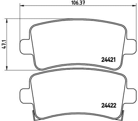 Brake Pad Set, disc brake PRIME LINE P59059