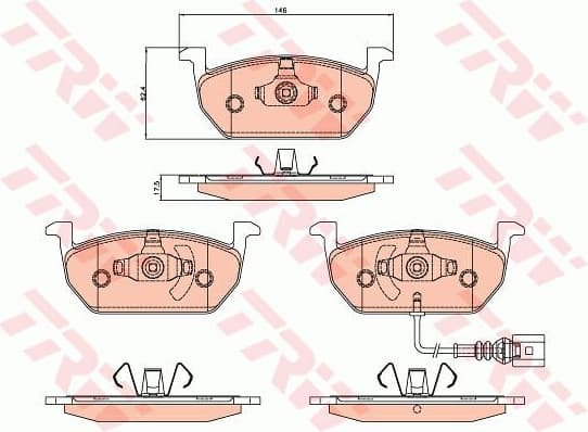 Brake pads front, Top Quality GDB2080 - image 6