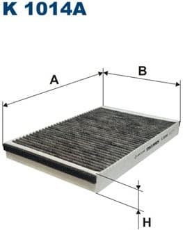 Filter, cabin air K1014A