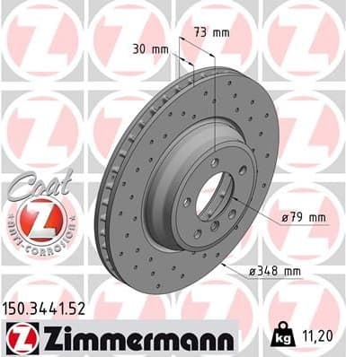 Brake Disc SPORT BRAKE DISC Z 150.3441.52
