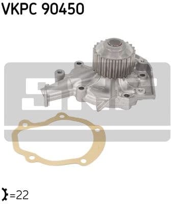 Water Pump, engine cooling Aquamax VKPC 90450