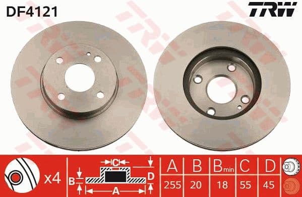 Brake Disc DF4121