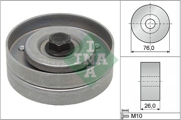 Deflection/Guide Pulley, V-ribbed belt 532040230